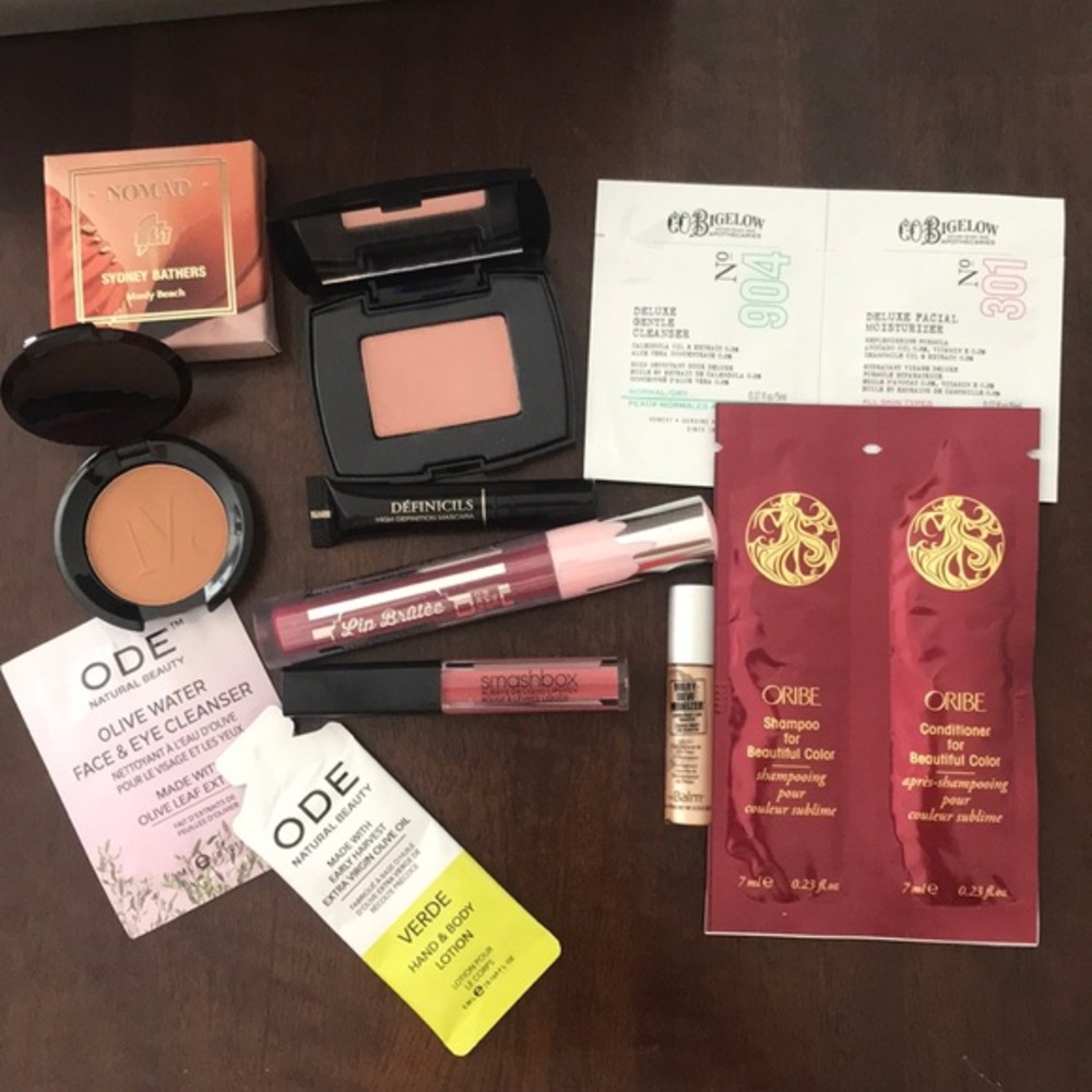 Makeup Bundle 9 pieces mixed samples and full sizes NEW Lancome Smashbox